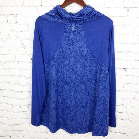 The Balance Collection | Royal Blue Pansy Burnout Tunic | Size 3X - Picture 4 of 8